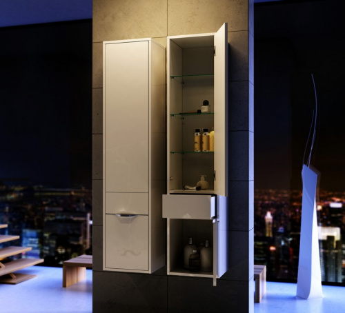 Пенал AQWELLA Malaga 32,5 белый  Mal.05.03/R Пенал AQWELLA Malaga 32,5 белый  Mal.05.03/R