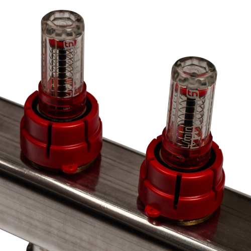 Коллектор отопления STOUT 1"нержа., 5x3/4" с расxодомерами, без кранов SMS 0927 000005