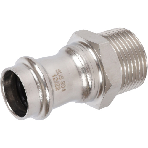 Соединитель ВПр-НР 22x1" пресс, нержавеющая сталь Rommer Соединитель ВПр-НР 22x1" пресс, нержавеющая сталь Rommer