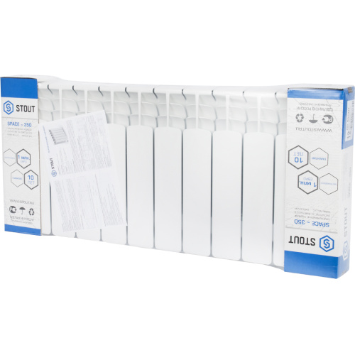 Радиатор биметаллический Stout Space 350 - 12 секций