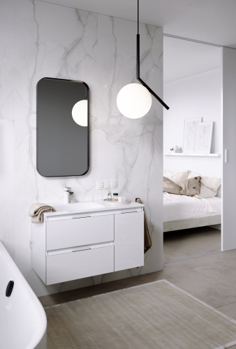 Тумба с умывальником AQWELLA Accent 92 Белый ACC0109LW Тумба с умывальником AQWELLA Accent 92 Белый ACC0109LW