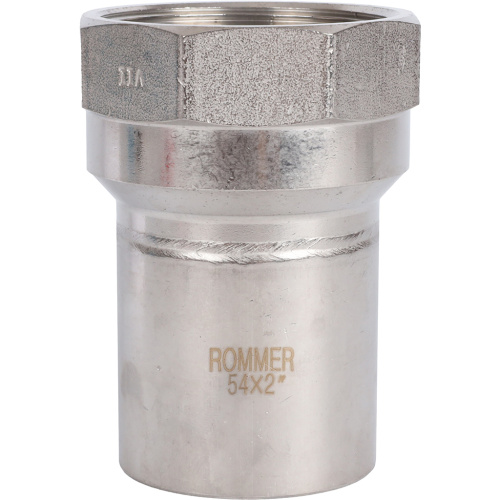 Вставка переходная НПр-ВР 54x2" пресс, нержавеющая сталь Rommer Вставка переходная НПр-ВР 54x2" пресс, нержавеющая сталь Rommer