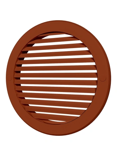 16РКН терр, Решетка наружная вентиляционная круглая D200 с фланцем D160, ASA, терракотовая 16РКН терр, Решетка наружная вентиляционная круглая D200 с фланцем D160, ASA, терракотовая