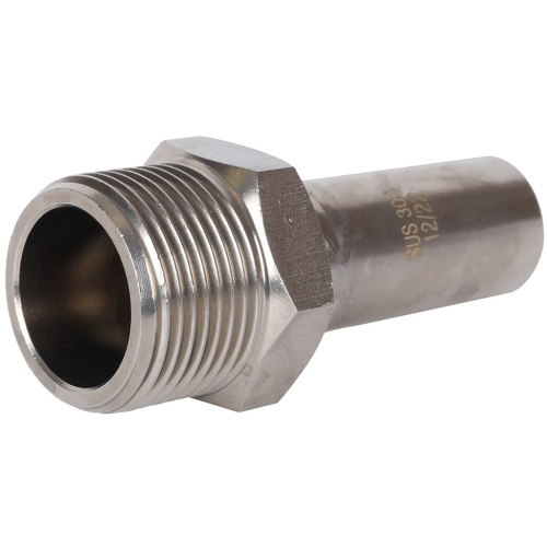 Вставка переходная НПр-НР 18x3/4" пресс, нержавеющая сталь Rommer Вставка переходная НПр-НР 18x3/4" пресс, нержавеющая сталь Rommer