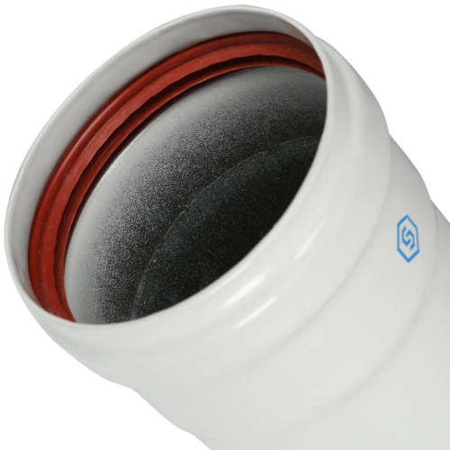 Элемент дымохода Ø80 труба 2000 мм п/м  лого Stout