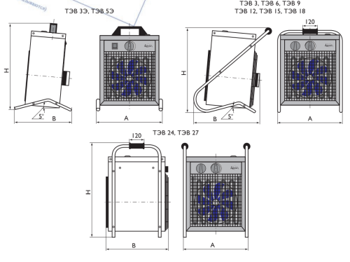 Тепловентилятор ТЭВ – 9 Тепловентилятор ТЭВ – 9