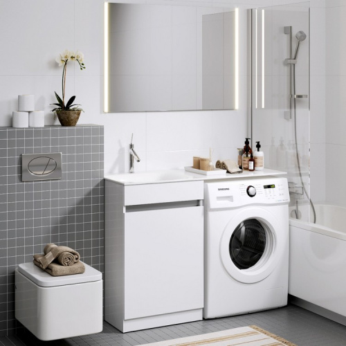 Тумба с умывальником AQWELLA Forma 115 Белый FOR0105KR Тумба с умывальником AQWELLA Forma 115 Белый FOR0105KR