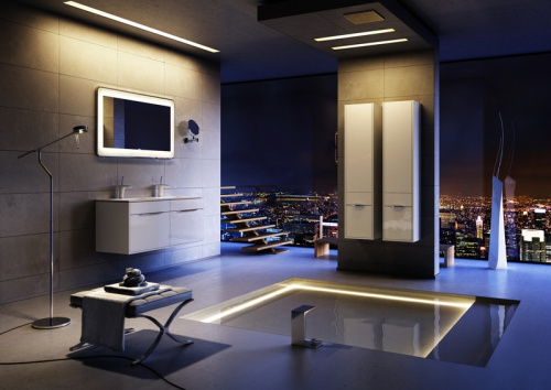 Пенал AQWELLA Malaga 32,5 белый  Mal.05.03/R Пенал AQWELLA Malaga 32,5 белый  Mal.05.03/R