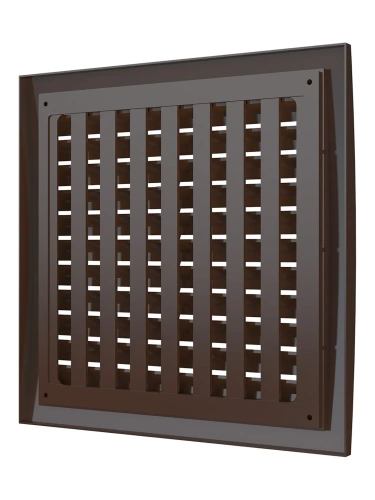 2525РРПН кор, Решетка наружная ASA вентиляционная регулируемая 250х250, коричневая 2525РРПН кор, Решетка наружная ASA вентиляционная регулируемая 250х250, коричневая