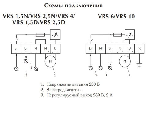 Симисторный регулятор скорости VRS 2,5 N Polar Bear Симисторный регулятор скорости VRS 2,5 N Polar Bear