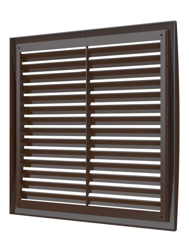3535РРН кор, Решетка наружная ASA вентиляционная вытяжная 350х350, коричневая 3535РРН кор, Решетка наружная ASA вентиляционная вытяжная 350х350, коричневая