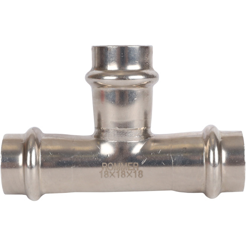Тройник ВПр 18 пресс, нержавеющая сталь Rommer Тройник ВПр 18 пресс, нержавеющая сталь Rommer