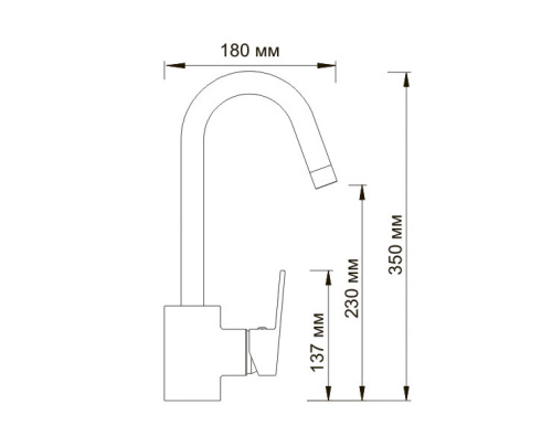 Смеситель для кухни WasserKraft Donau 5347 хром Смеситель для кухни WasserKraft Donau 5347 хром