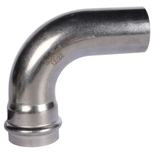 Угольник 90° однораструбный НПр 35x35 пресс, нержавеющая сталь Rommer