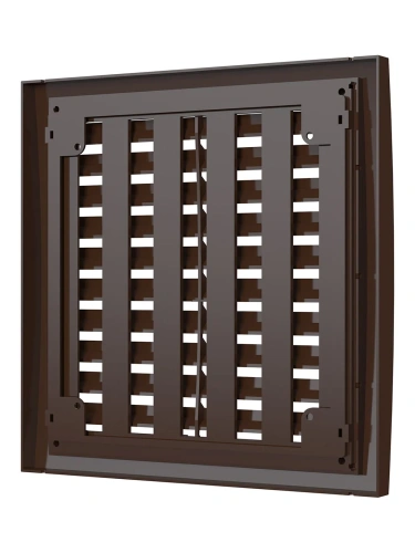 1515РРПН кор, Решетка наружная ASA вентиляционная регулируемая 150х150, коричневая 1515РРПН кор, Решетка наружная ASA вентиляционная регулируемая 150х150, коричневая