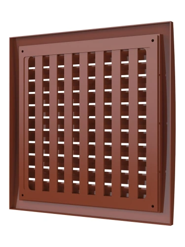 2525РРПН терр, Решетка наружная ASA вентиляционная регулируемая 250х250, терракотовая 2525РРПН терр, Решетка наружная ASA вентиляционная регулируемая 250х250, терракотовая