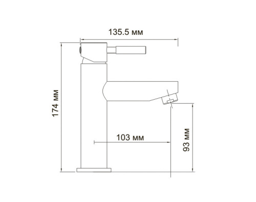 Смеситель WasserKraft Main 4104 для раковины Смеситель WasserKraft Main 4104 для раковины