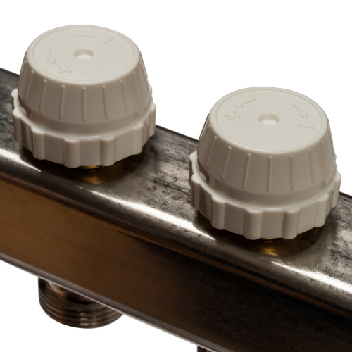 Коллектор отопления STOUT 1"нержа., 10x3/4" с расxодомерами, без кранов SMS 0927 000010