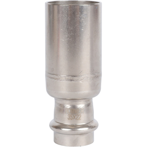 Муфта переходная однораструбная НПр 35x22 пресс, нержавеющая сталь Rommer Муфта переходная однораструбная НПр 35x22 пресс, нержавеющая сталь Rommer