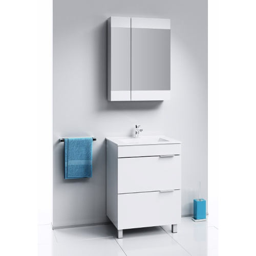 Зеркальный шкаф AQWELLA Brig 60 белый Br.04.06/W Зеркальный шкаф AQWELLA Brig 60 белый Br.04.06/W