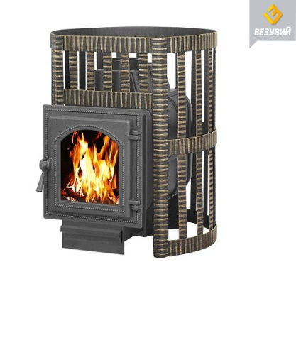 Чугунная печь для бани Везувий Легенда Ковка 16 (270) б/в