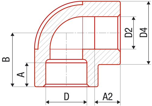 Угольник 90° переходной FV-plast 25х20 полипропилен AA211025020