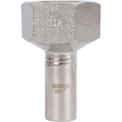 Вставка переходная НПр-ВР 18x1" пресс, нержавеющая сталь Rommer Вставка переходная НПр-ВР 18x1" пресс, нержавеющая сталь Rommer