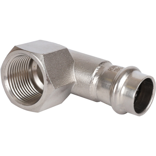 Угольник с резьбой ВПр-ВР 18х3/4" пресс, нержавеющая сталь Rommer Угольник с резьбой ВПр-ВР 18х3/4" пресс, нержавеющая сталь Rommer