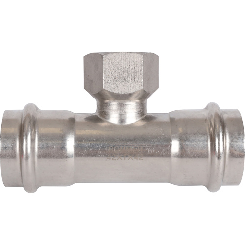 Тройник с резьбой ВПр-ВР 42x1"x42 пресс, нержавеющая сталь Rommer Тройник с резьбой ВПр-ВР 42x1"x42 пресс, нержавеющая сталь Rommer