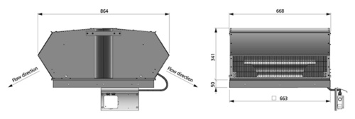 Крышный вентилятор Ostberg TKH 660 A3 Erp Крышный вентилятор Ostberg TKH 660 A3 Erp