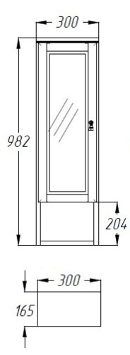 Шкаф Opadiris КЛИО 30L левый, белый матовый Z0000014865 Шкаф Opadiris КЛИО 30L левый, белый матовый Z0000014865