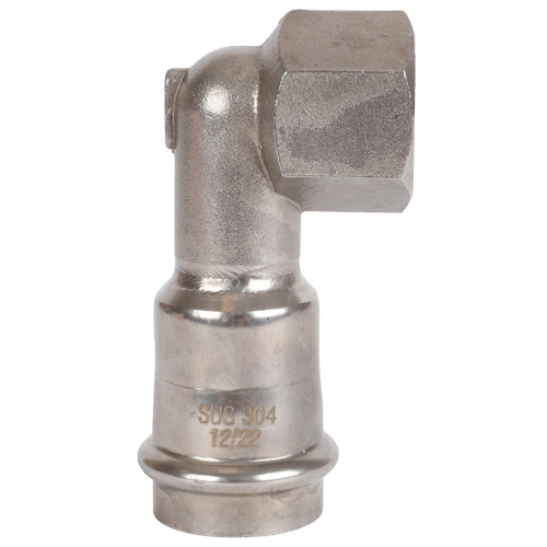 Угольник с резьбой ВПр-ВР 28х3/4" пресс, нержавеющая сталь Rommer Угольник с резьбой ВПр-ВР 28х3/4" пресс, нержавеющая сталь Rommer