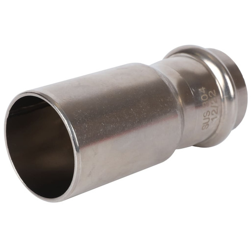 Муфта переходная однораструбная НПр 35x28 пресс, нержавеющая сталь Rommer Муфта переходная однораструбная НПр 35x28 пресс, нержавеющая сталь Rommer