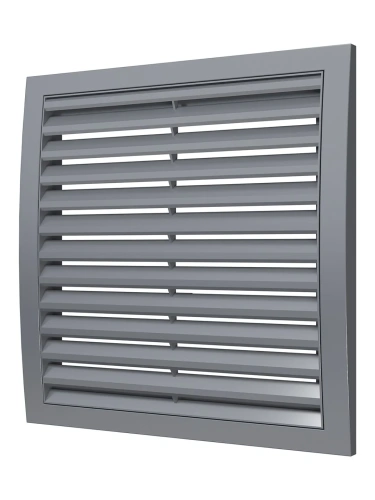 2525РРН сер, Решетка наружная ASA вентиляционная вытяжная 250х250, серая 2525РРН сер, Решетка наружная ASA вентиляционная вытяжная 250х250, серая