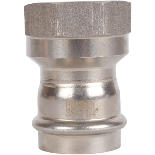 Соединитель ВПр-ВР 35x11/4" пресс, нержавеющая сталь Rommer Соединитель ВПр-ВР 35x11/4" пресс, нержавеющая сталь Rommer