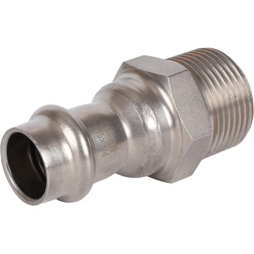 Соединитель ВПр-НР 15x3/4" пресс, нержавеющая сталь Rommer Соединитель ВПр-НР 15x3/4" пресс, нержавеющая сталь Rommer