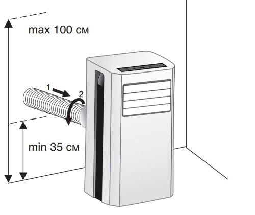 Мобильный кондиционер Zanussi ZACM-09 MP-II/N1 Мобильный кондиционер Zanussi ZACM-09 MP-II/N1