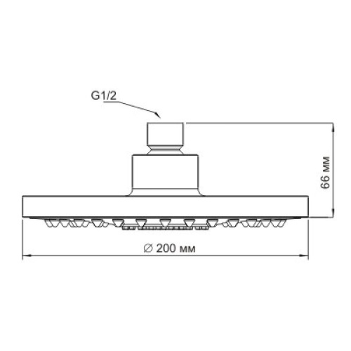 Верхний душ WasserKraft A029 Верхний душ WasserKraft A029