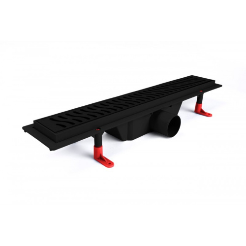 Душевой лоток MIANO 500мм MEDIUM BLACK EDITION, боковой слив D50 Душевой лоток MIANO 500мм MEDIUM BLACK EDITION, боковой слив D50