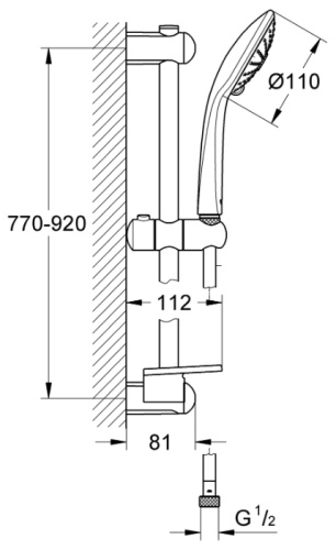 Душевой гарнитур Grohe Euphoria Massage 27226001