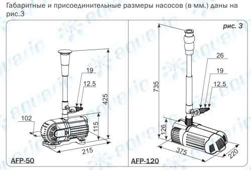 Насос фонтанный AQUARIO AFP-50 1350 Насос фонтанный AQUARIO AFP-50 1350