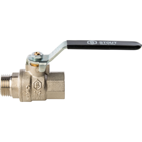 Кран шаровой 1/2"ВН ручка рычаг Stout SVB-0003-000015 Кран шаровой 1/2"ВН ручка рычаг Stout SVB-0003-000015