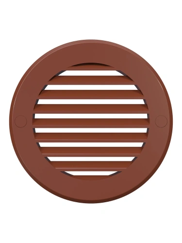 10РКН терр, Решетка наружная вентиляционная круглая D136 с фланцем D100, ASA, терракотовая 10РКН терр, Решетка наружная вентиляционная круглая D136 с фланцем D100, ASA, терракотовая