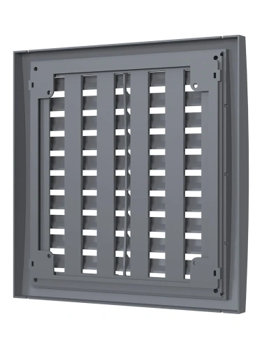 1515РРПН сер, Решетка наружная ASA вентиляционная регулируемая 150х150, серая