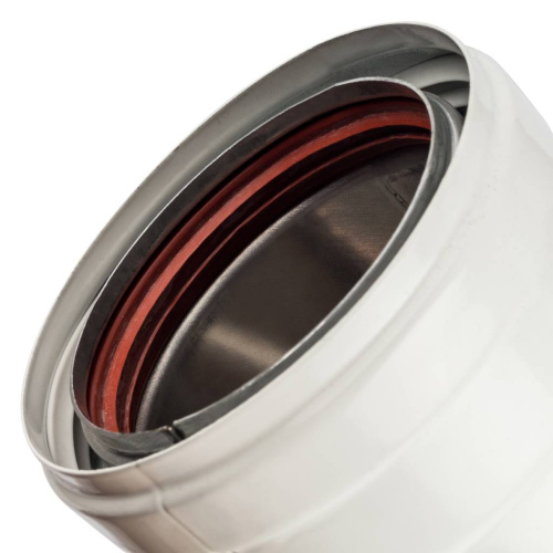 Отвод 90° Ø80/100 дымохода Stout алюминиевый, утепленный SCA-0080-800090 Отвод 90° Ø80/100 дымохода Stout алюминиевый, утепленный SCA-0080-800090