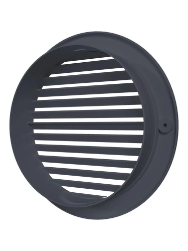 15РКН сер, Решетка наружная вентиляционная круглая D200 с фланцем D150, ASA, серая 15РКН сер, Решетка наружная вентиляционная круглая D200 с фланцем D150, ASA, серая