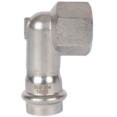 Угольник с резьбой ВПр-ВР 22х3/4" пресс, нержавеющая сталь Rommer Угольник с резьбой ВПр-ВР 22х3/4" пресс, нержавеющая сталь Rommer