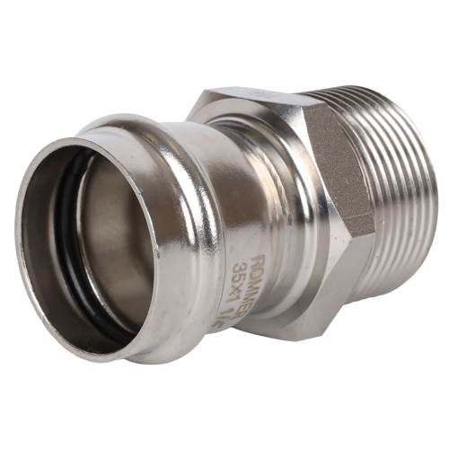 Соединитель ВПр-НР 35x11/4" пресс, нержавеющая сталь Rommer Соединитель ВПр-НР 35x11/4" пресс, нержавеющая сталь Rommer