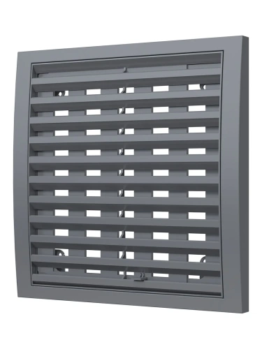 1515РРПН сер, Решетка наружная ASA вентиляционная регулируемая 150х150, серая