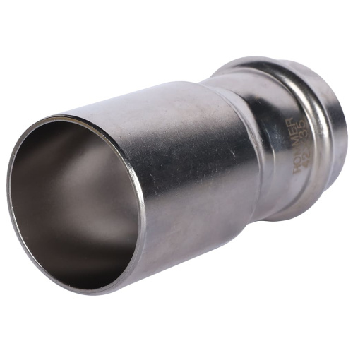 Муфта переходная однораструбная НПр 42x35 пресс, нержавеющая сталь Rommer Муфта переходная однораструбная НПр 42x35 пресс, нержавеющая сталь Rommer